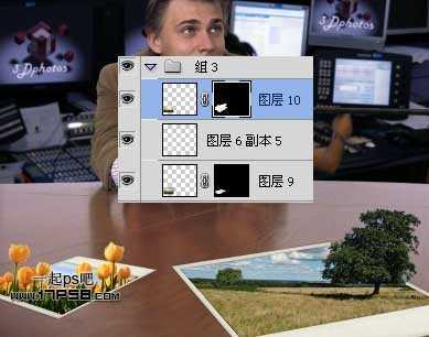 ‘photoshop制作出动物跳出相框场景‘