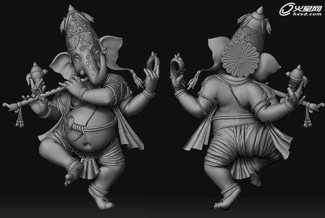 MAYA打造Ganesha智慧的神角色教程 脚本之家 MAYA角色动画教程