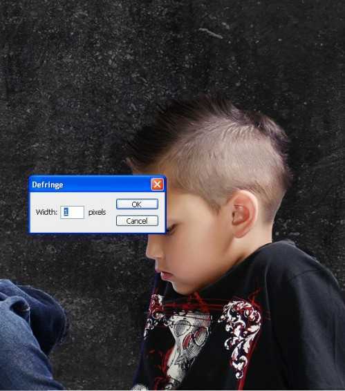 ‘Photoshop实现的高亮光照效果的小男孩‘