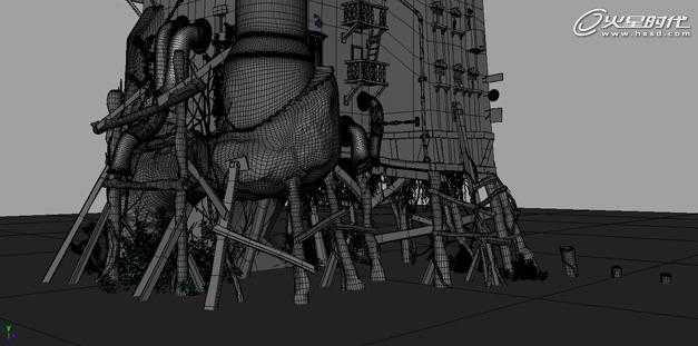 MAYA打造港口古堡 脚本之家 MAYA建模教程