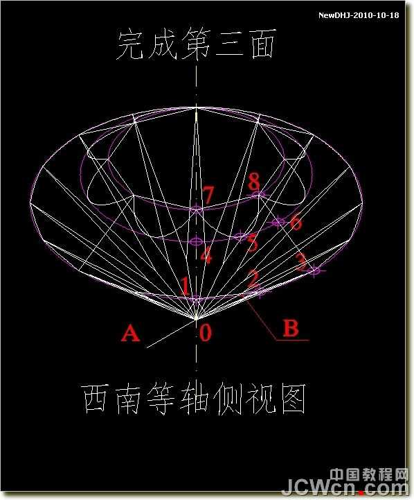 AutoCAD绘制璀璨的钻石戒指 脚本之家 AutoCAD教程