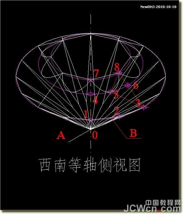 AutoCAD绘制璀璨的钻石戒指 脚本之家 AutoCAD教程