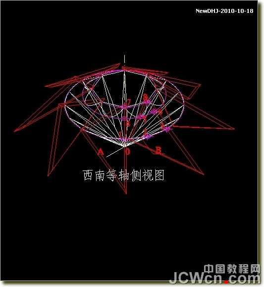 AutoCAD绘制璀璨的钻石戒指 脚本之家 AutoCAD教程