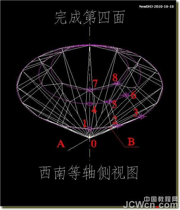 AutoCAD绘制璀璨的钻石戒指 脚本之家 AutoCAD教程