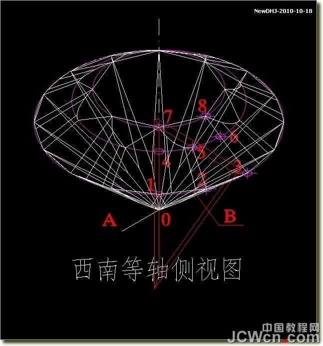 AutoCAD绘制璀璨的钻石戒指 脚本之家 AutoCAD教程