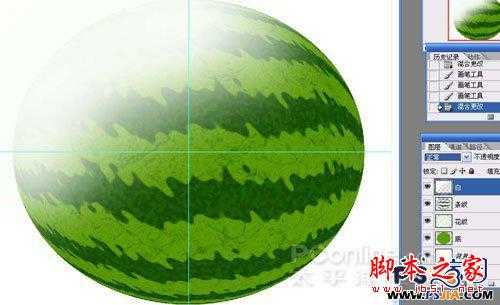 ‘教你如何用PS绘制一个香甜可口的西瓜‘