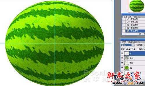 ‘教你如何用PS绘制一个香甜可口的西瓜‘