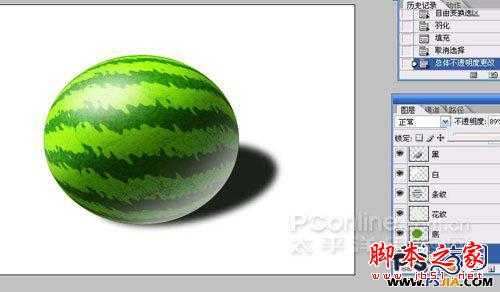‘教你如何用PS绘制一个香甜可口的西瓜‘