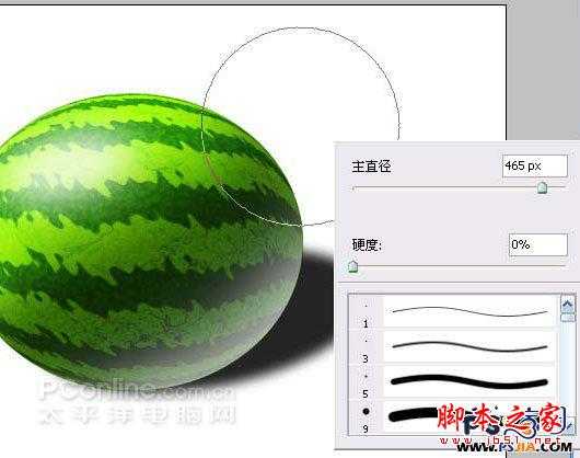 ‘教你如何用PS绘制一个香甜可口的西瓜‘