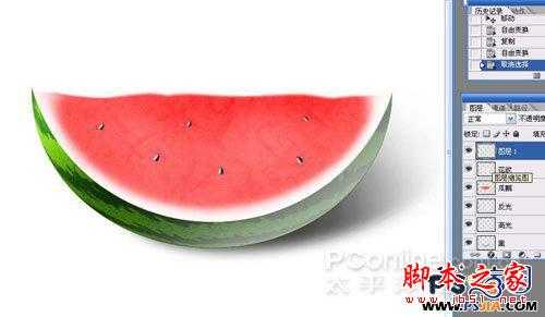‘教你如何用PS绘制一个香甜可口的西瓜‘