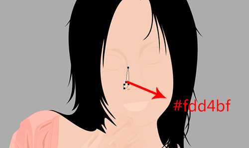 ‘PS绘制衣着清凉德艺双馨的苍老师矢量插画‘