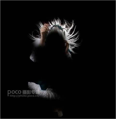 ‘PS将棚拍人像后期处理成水下拍摄效果‘