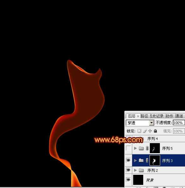 ‘Photoshop制作出柔和漂亮的丝带般的艺术烟雾效果‘