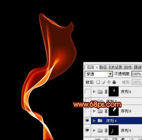 ‘Photoshop制作出柔和漂亮的丝带般的艺术烟雾效果‘