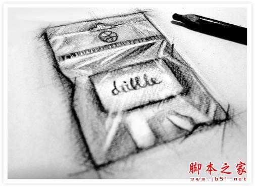 ‘橡皮包装与眼镜盒的PS质感表现‘