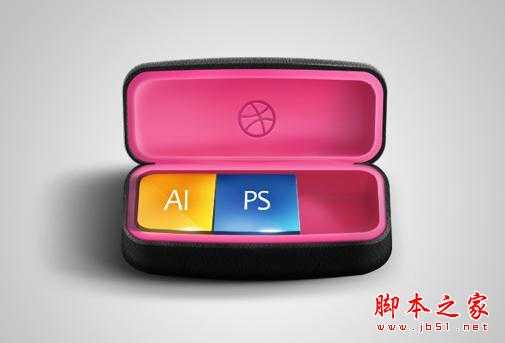 ‘橡皮包装与眼镜盒的PS质感表现‘