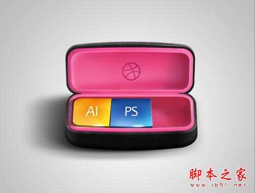 ‘橡皮包装与眼镜盒的PS质感表现‘