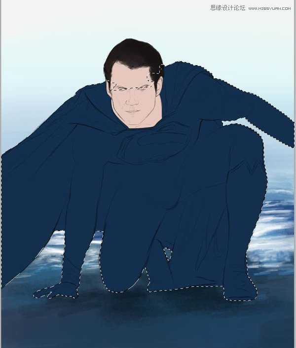 ‘Photoshop鼠绘制作新版超人钢铁侠‘