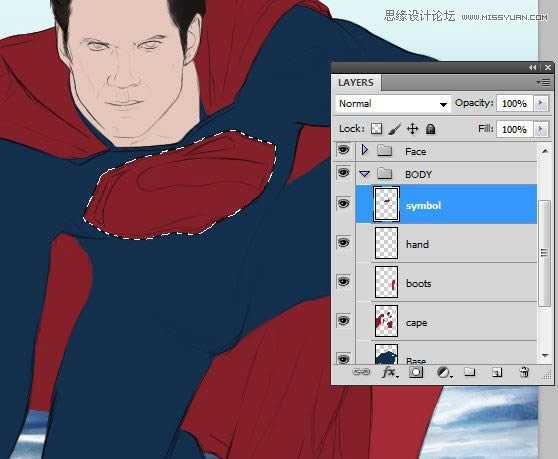 ‘Photoshop鼠绘制作新版超人钢铁侠‘