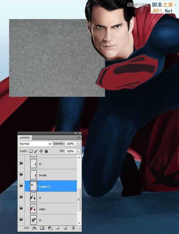 ‘Photoshop鼠绘制作新版超人钢铁侠‘