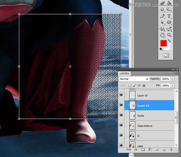 ‘Photoshop鼠绘制作新版超人钢铁侠‘