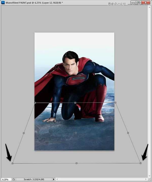 ‘Photoshop鼠绘制作新版超人钢铁侠‘