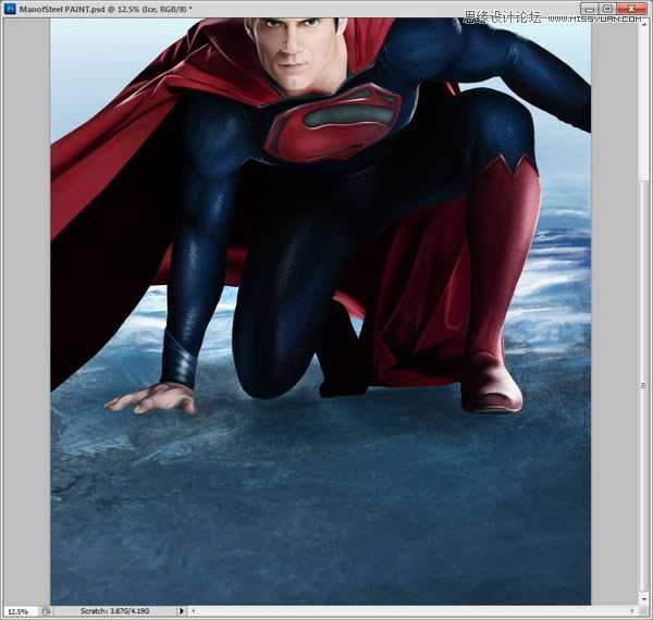 ‘Photoshop鼠绘制作新版超人钢铁侠‘