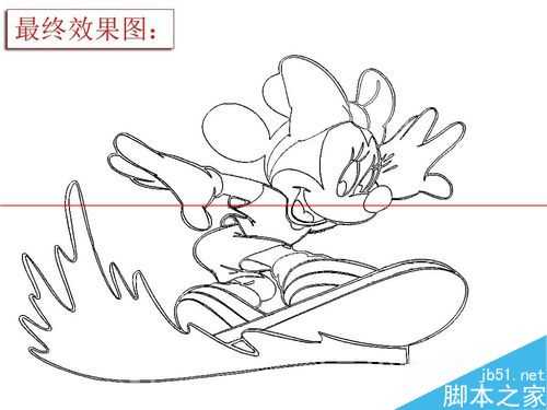 ‘ps怎么快速把卡通图片变成线条图？‘