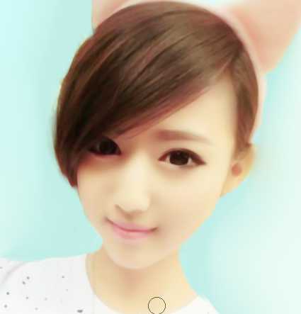 ‘PS和SAI将美女照片制作成卡通效果‘