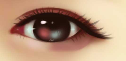 ‘PS和SAI将美女照片制作成卡通效果‘