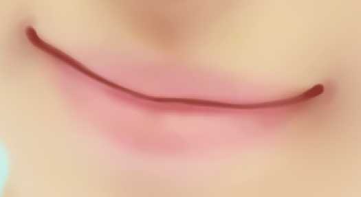 ‘PS和SAI将美女照片制作成卡通效果‘