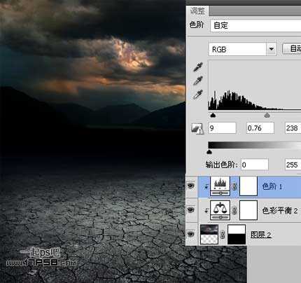 ‘photoshop合成夜半梦境坐在孤灯旁取暖的女精灵‘