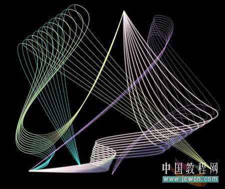‘photoshop利用路径工具制作优美的曲线组合‘