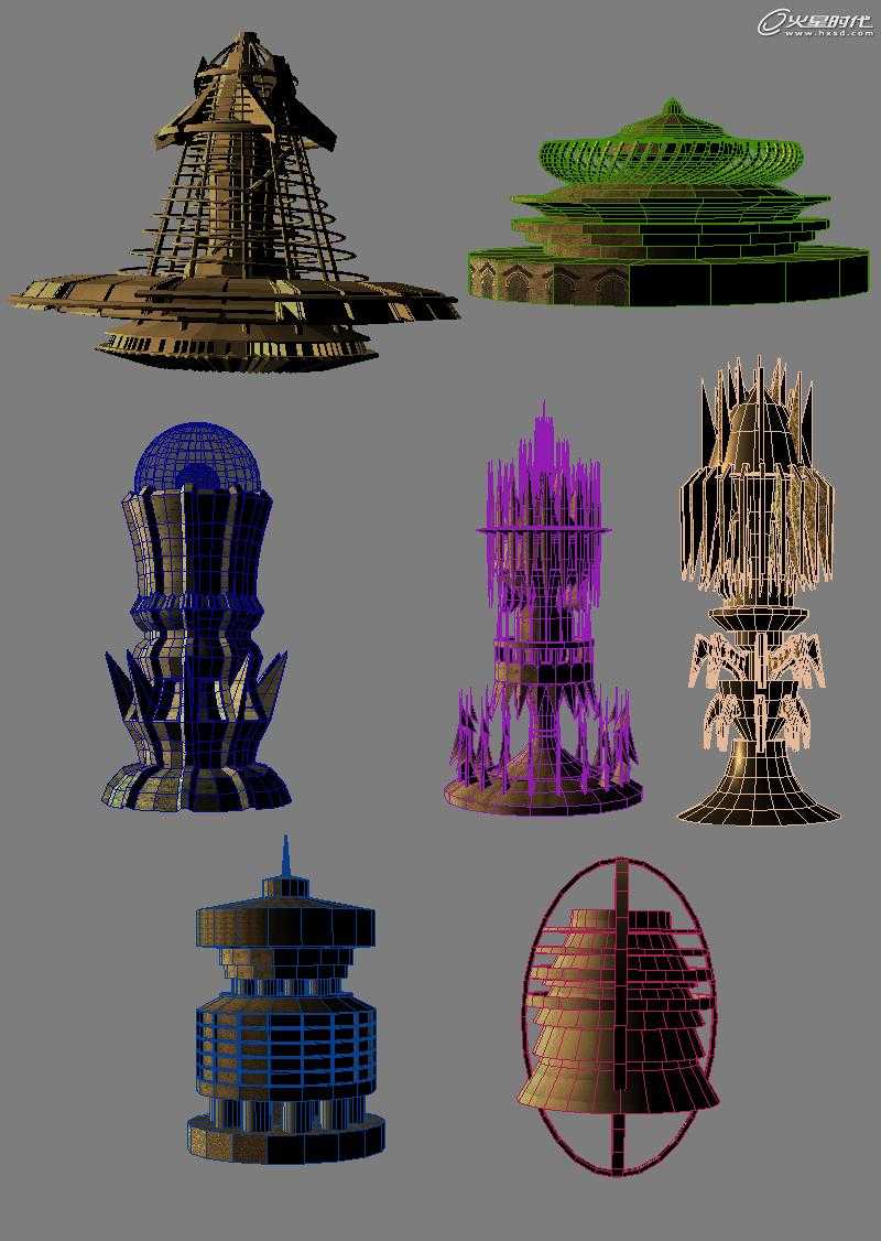3DSMAX打造科幻码头场景 脚本之家 3DSMAX建模教程