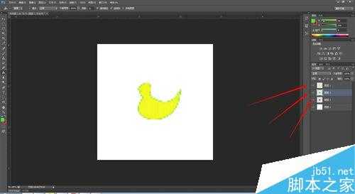 ‘PS简单制作小鸭变颜色的GIF小动画‘