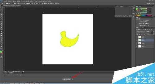 ‘PS简单制作小鸭变颜色的GIF小动画‘