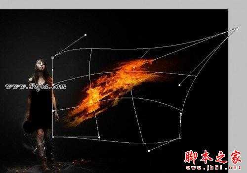‘photoshop合成超炫的火焰美女壁纸‘
