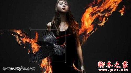 ‘photoshop合成超炫的火焰美女壁纸‘