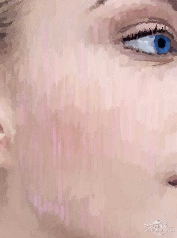 ‘Photoshop将美女头像转为抽象油画效果‘