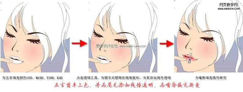 Coreldraw教程:绘制卡通矢量漂亮女孩_脚本之家