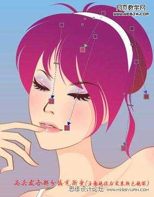 Coreldraw教程:绘制卡通矢量漂亮女孩_脚本之家