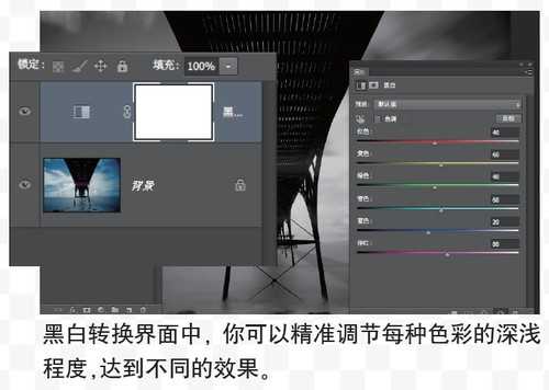 ‘教你用PS把照片变成黑白效果‘