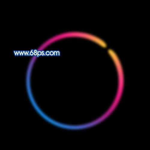 ‘Photoshop打造漂亮的彩色发光圆环‘