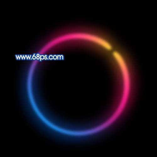 ‘Photoshop打造漂亮的彩色发光圆环‘