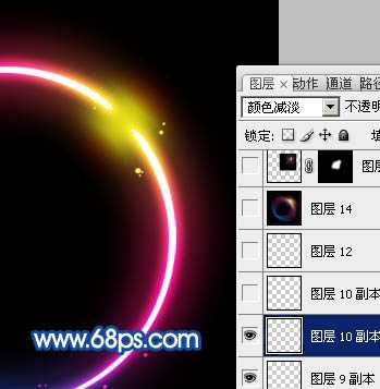 ‘Photoshop打造漂亮的彩色发光圆环‘