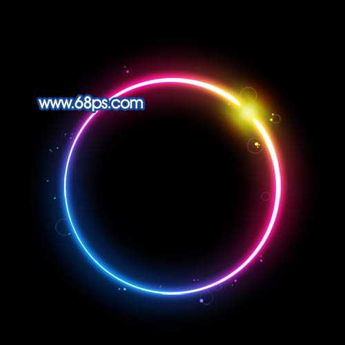 ‘Photoshop打造漂亮的彩色发光圆环‘