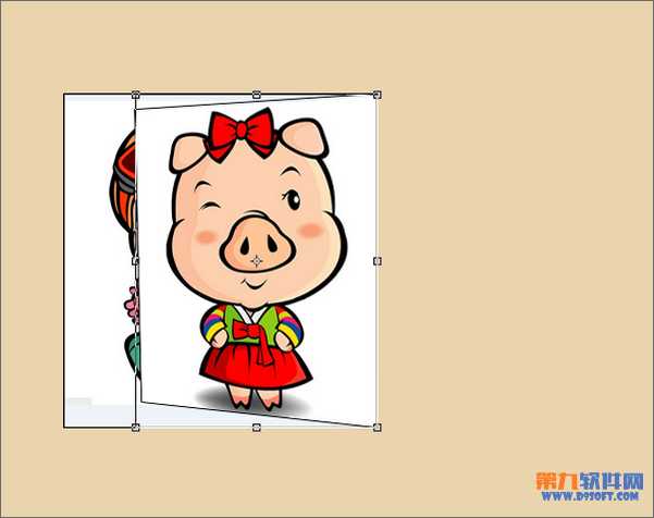 ‘Photoshop利用变换工具制作打开的卡通盒子‘