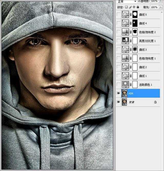 ‘在Photoshop中调出人物照片高质量的HDR效果‘