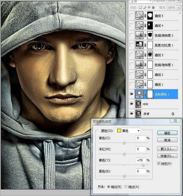 ‘在Photoshop中调出人物照片高质量的HDR效果‘
