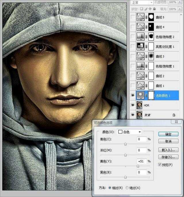 ‘在Photoshop中调出人物照片高质量的HDR效果‘